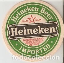 Coleccionismo: Posavsos. Heineken. Imported. Doble impresi&oacute;n. ref. 12-586