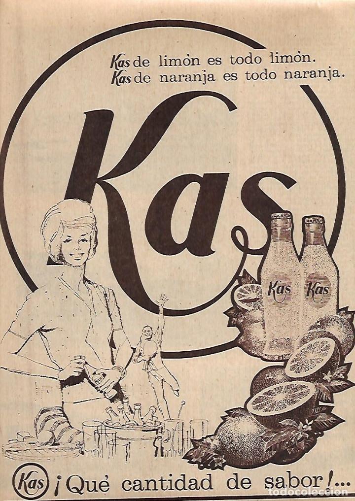 Collezionismo: A&Ntilde;O 1962 RECORTE PRENSA PUBLICIDAD BEBIDAS REFRESCO KAS