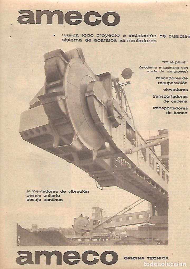 Coleccionismo: A&Ntilde;O 1963 RECORTE PRENSA PUBLICIDAD AMECO SISTEMA APARATOS ALIMENTADORES
