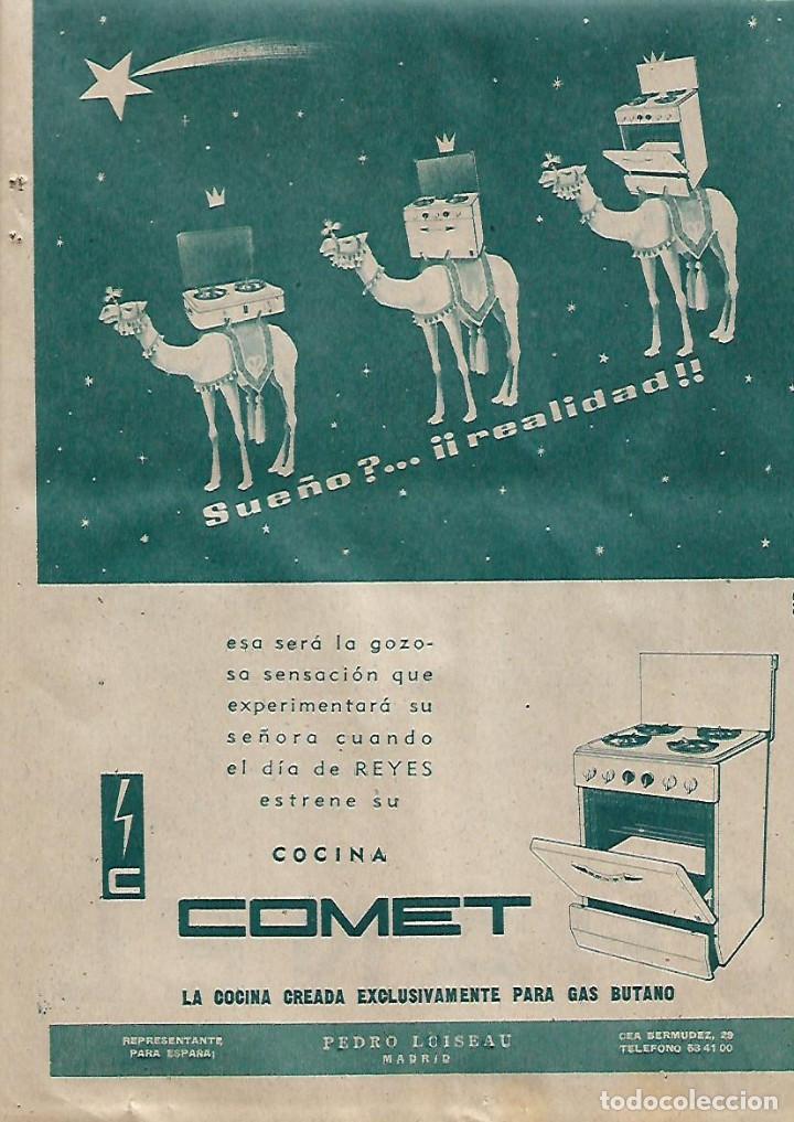 Colecionismo: A&Ntilde;O 1960 RECORTE PRENSA PUBLICIDAD ELECTRODOMESTICOS COCINA COMET