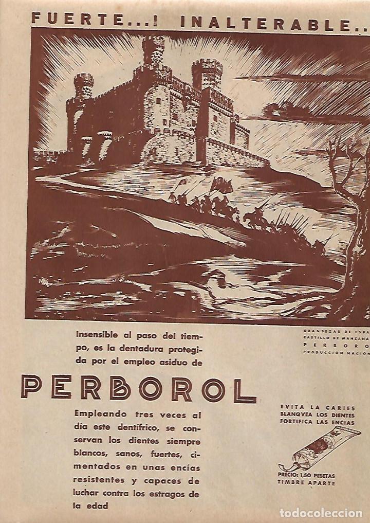 Colecionismo: A&Ntilde;O 1931 RECORTE PRENSA PUBLICIDAD PERBOROL DENTIFRICO