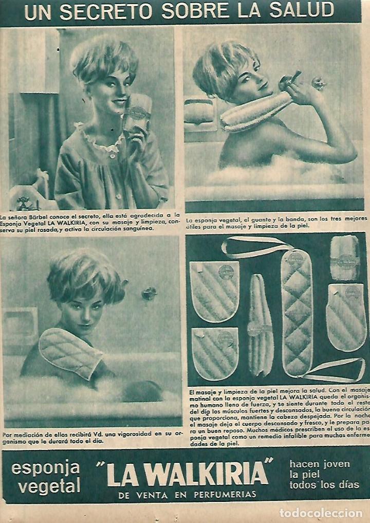 Coleccionismo: A&Ntilde;O 1962 RECORTE PRENSA PUBLICIDAD ESPONJA VEGETAL LA WALKIRIA