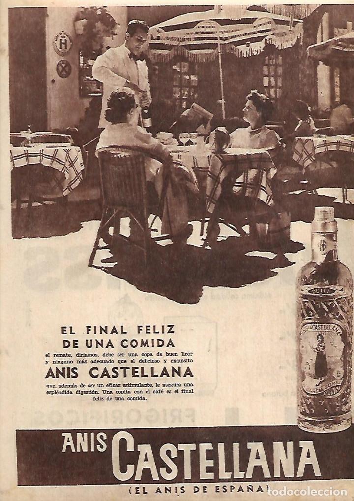 Coleccionismo: A&Ntilde;O 1962 RECORTE PRENSA PUBLICIDAD BEBIDAS ANIS CASTELLANA EL ANIS DE ESPA&Ntilde;A