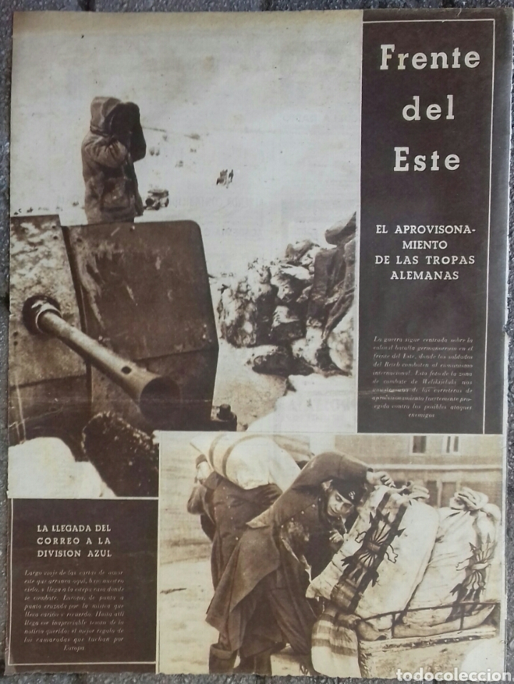 Coleccionismo: Frente del Este. La llegada del correo a la Divisi&oacute;n Azul. 1943