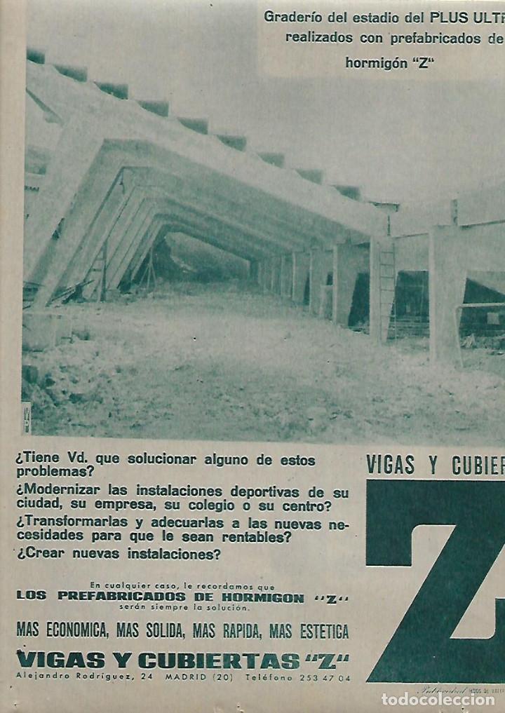 Collezionismo: A&Ntilde;O 1962 RECORTE PRENSA VIGAS Y CUBIERTAS Z GRADERIO ESTADIO PLUS ULTRA PREFABRICADOS HORMIGON Z