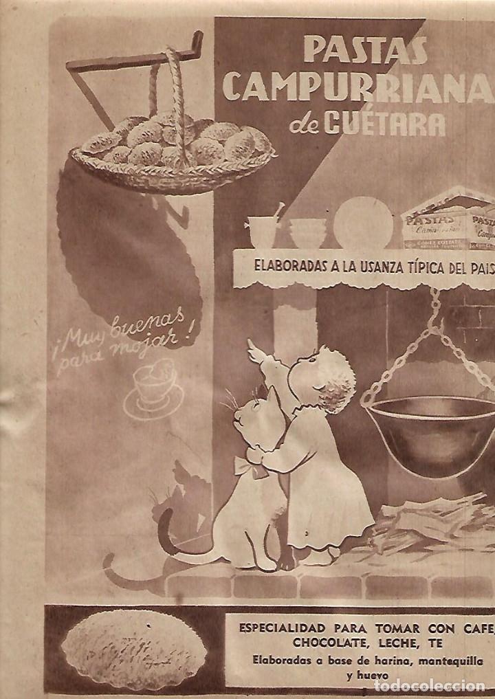 Collectionnisme: A&Ntilde;O 1957 RECORTE PRENSA PUBLICIDAD PASTAS CAMPURRIANAS DE CUETARA