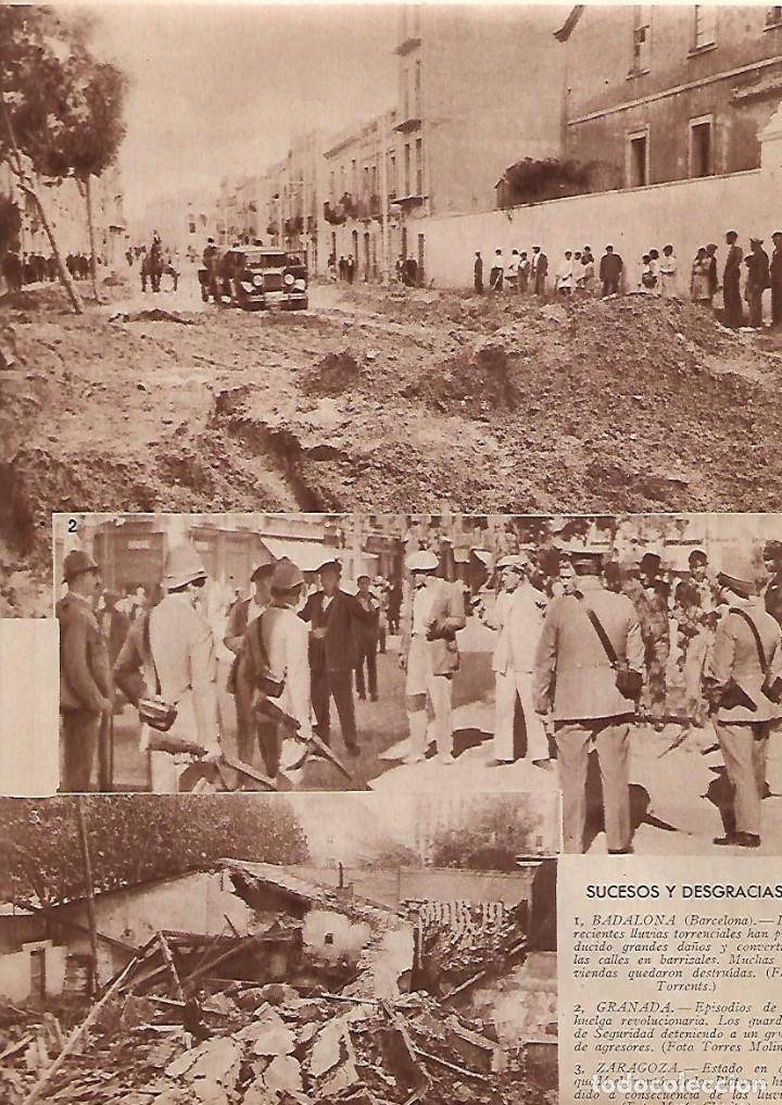 Colecionismo: A&Ntilde;O 1931 RECORTE PRENSA BADALONA GRAVES INUNDACIONES
