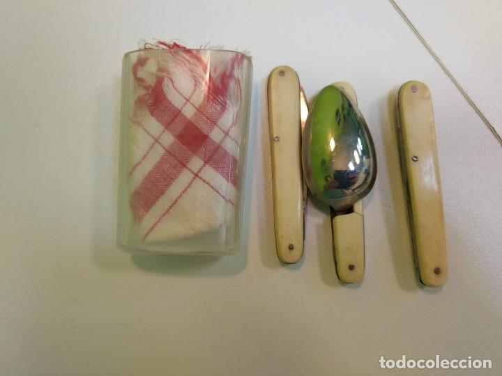 Coleccionismo: Estuche de picnic antiguo - Foto 4