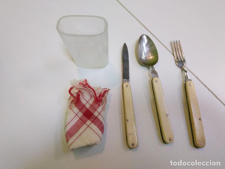 Coleccionismo: Estuche de picnic antiguo - Foto 5