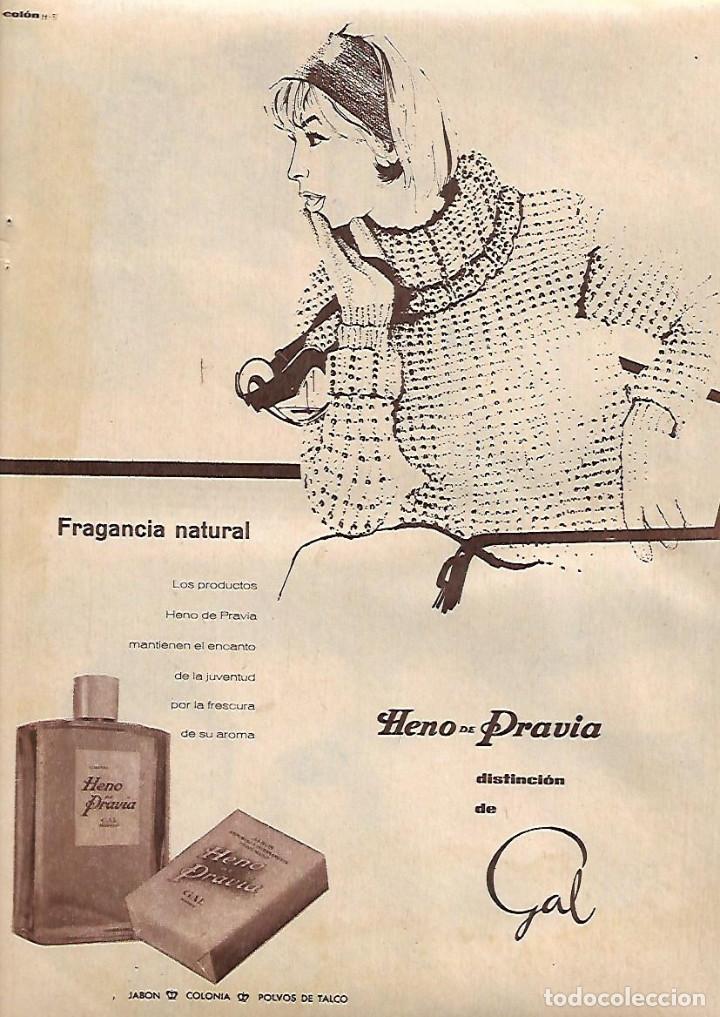 Collectionnisme: A&Ntilde;O 1962 RECORTE PRENSA PUBLICIDAD PASTILLA JABON HENO DE PRAVIA PERFUMERIA GAL