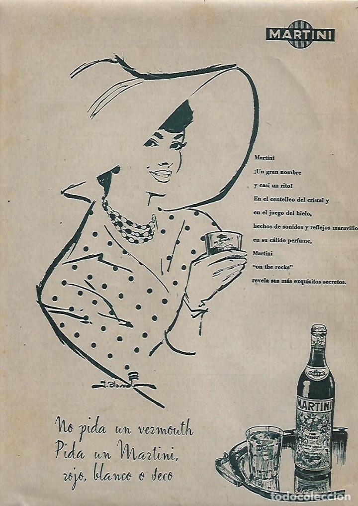 Colecionismo: A&Ntilde;O 1960 RECORTE PRENSA PUBLICIDAD BEBIDAS VERMOUTH MARTINI