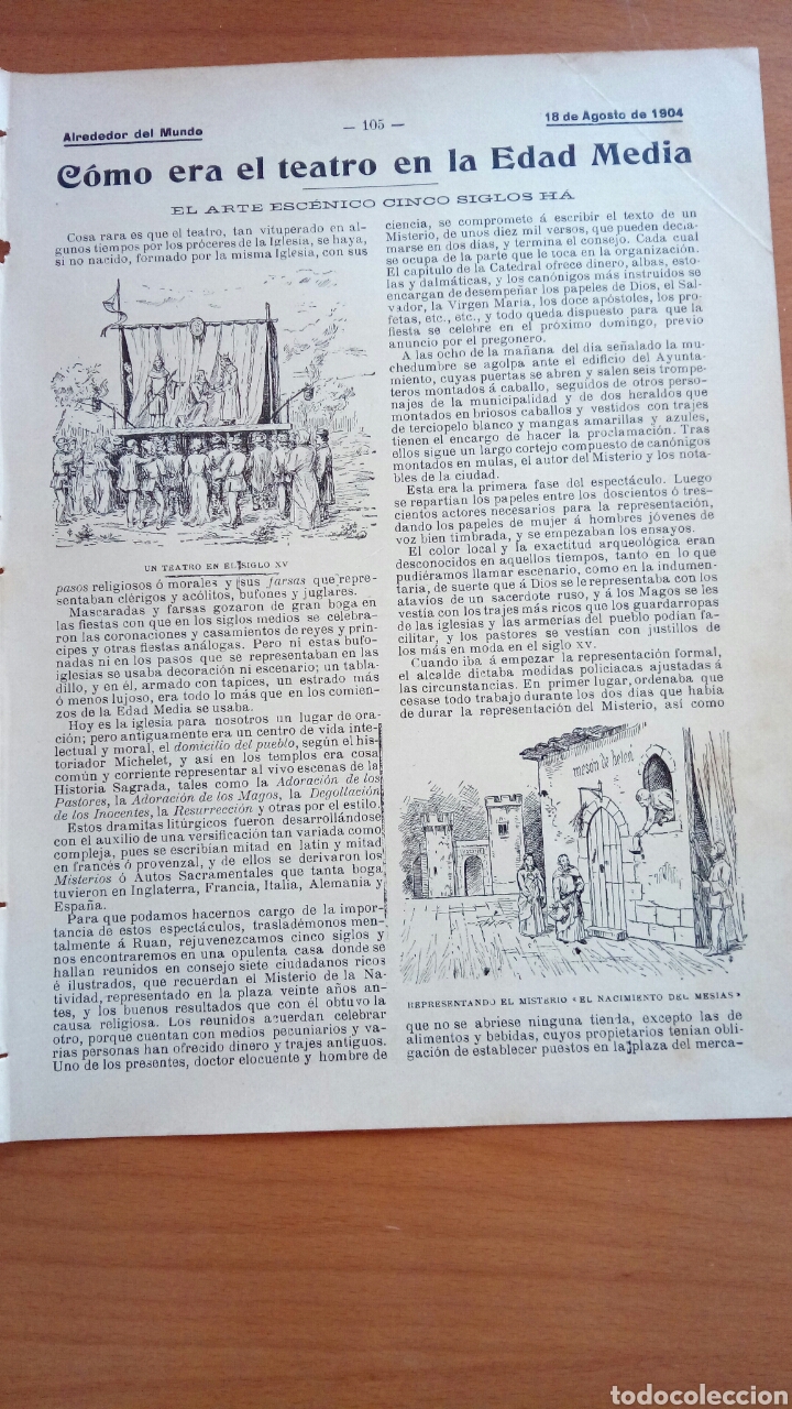 Coleccionismo: Alrededor del Mundo. C&oacute;mo era el teatro en la Edad Media.