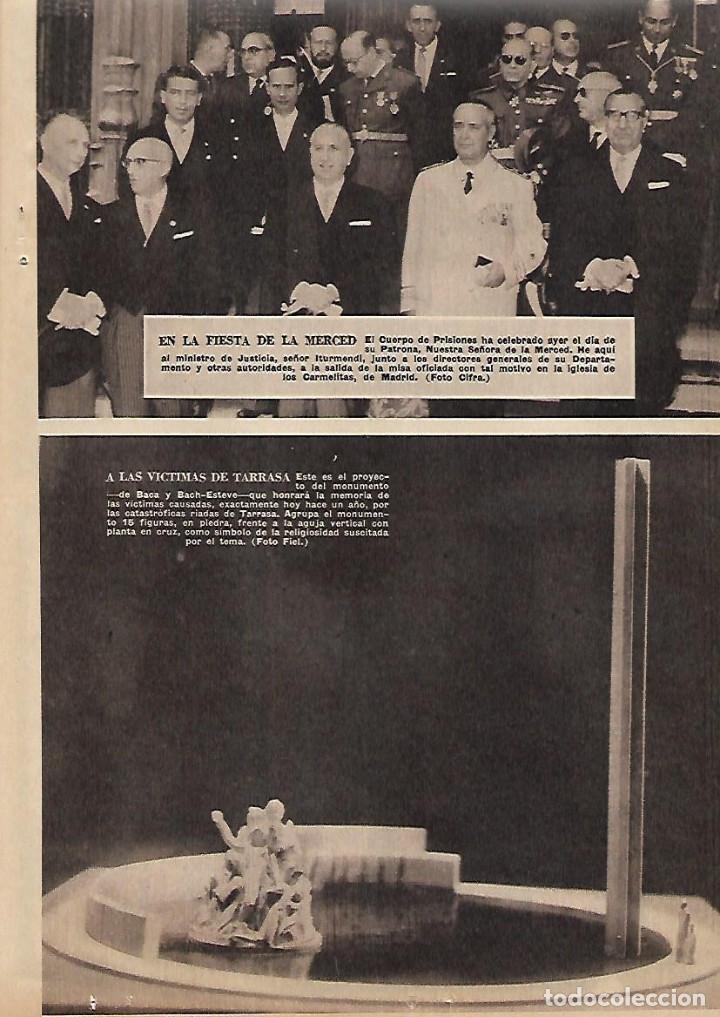 Collectionnisme: A&Ntilde;O 1963 RECORTE PRENSA PROYECTO MONUMENTO HOMENAJE VICTIMAS INUNDACIONES TERRASSA BACA BACH ESTEVE