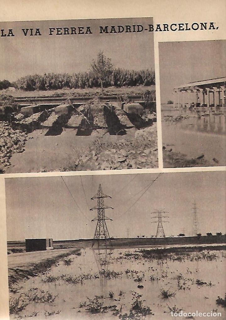 Colecionismo: A&Ntilde;O 1963 RECORTE PRENSA TREN VIA FERREA MADRID BARCELONA CORTADA INUNDACIONES FERROCARRIL