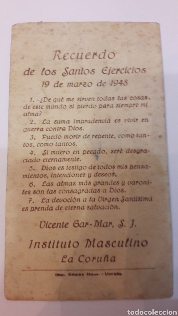 Sammeln: LA CORU&Ntilde;A 1948 INSTITUTO MASCULINO VICENTE FAR.MAR
