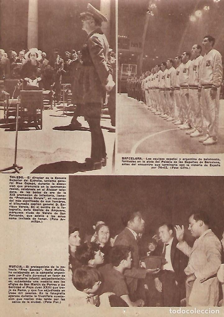 Collectionnisme: A&Ntilde;O 1962 RECORTE PRENSA MURCIA RE&Ntilde;E MU&Ntilde;OZ ACTOR CINE FRAY ESCOBA SANATORIO INFANTIL
