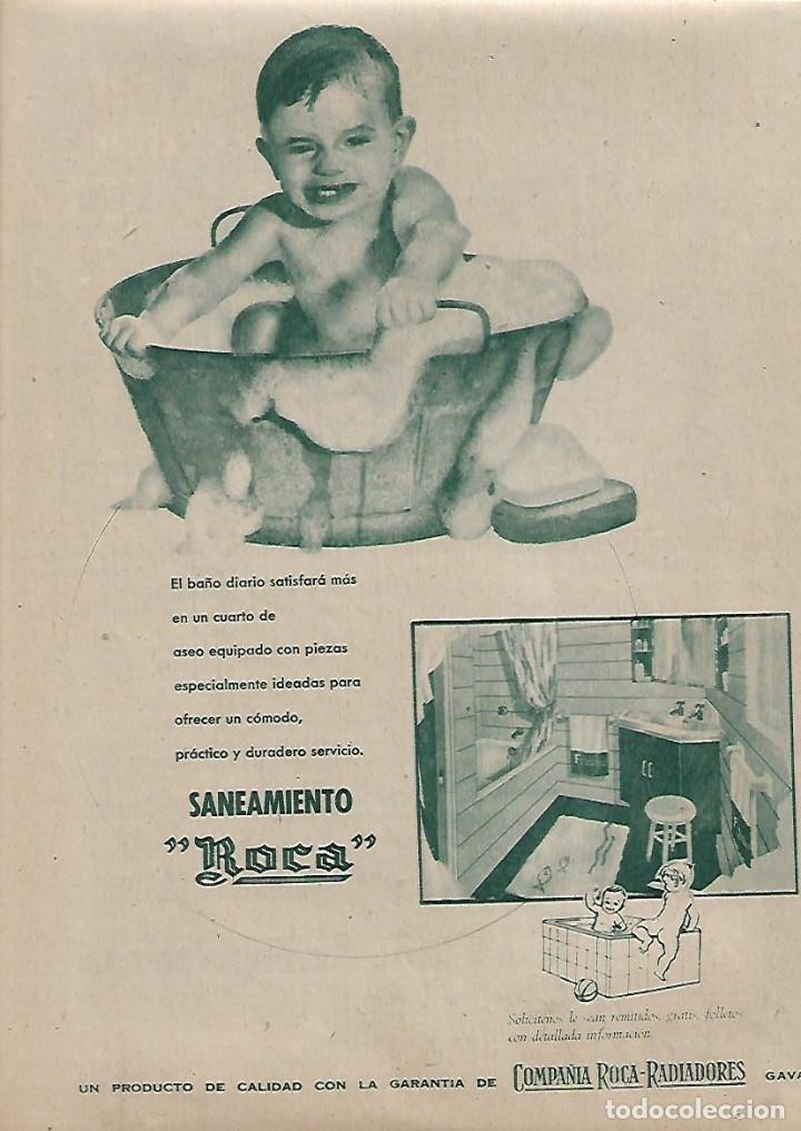 Collectionnisme: A&Ntilde;O 1958 RECORTE PRENSA PUBLICIDAD SANEAMIENTO ROCA BA&Ntilde;O