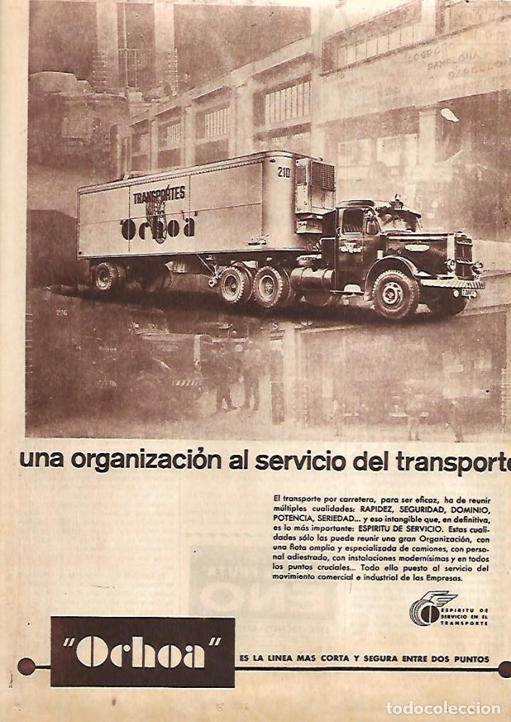 Collecting paper: A&Ntilde;O 1962 RECORTE PRENSA PUBLICIDAD TRANSPORTES OCHOA CAMION