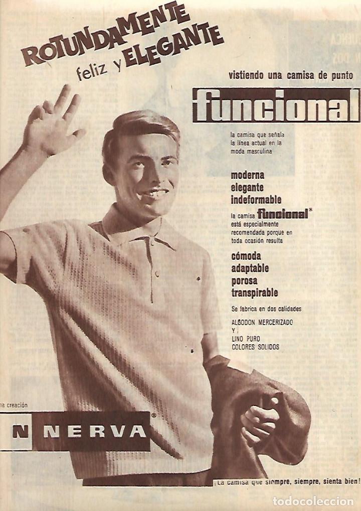 Coleccionismo: A&Ntilde;O 1962 RECORTE PRENSA PUBLICIDAD CAMISA DE PUNTO NERVA