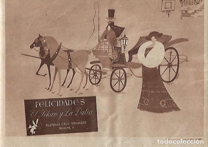 Sammelleidenschaft Papier: A&Ntilde;O 1959 RECORTE PRENSA PUBLICIDAD PELETERIA CIRILO FERNANDEZ EL PEKAN Y LA DALIA FELICITACION NAVID