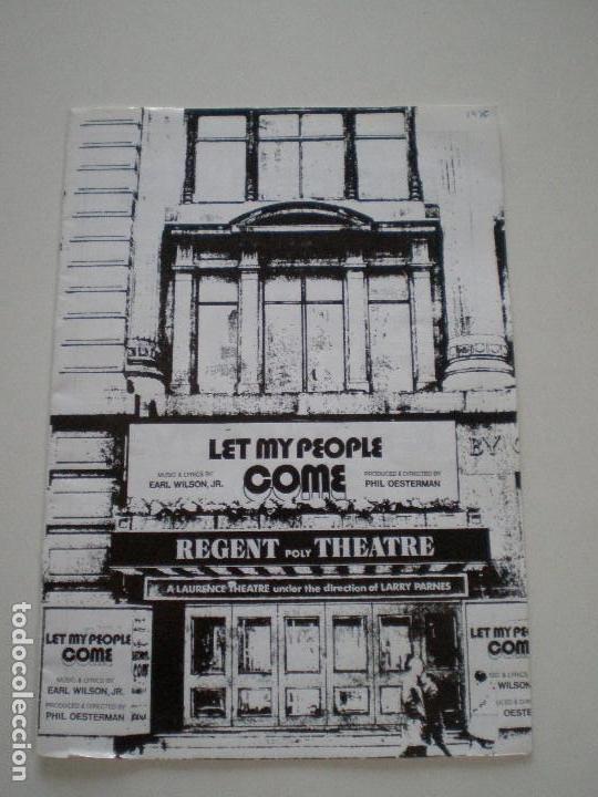 Coleccionismo: LET ME PEOPLE COME A SEXUAL MUSICAL REGENT THEATRE PROGRAMA DE TEATRO LONDON 1974 // VINTAGE