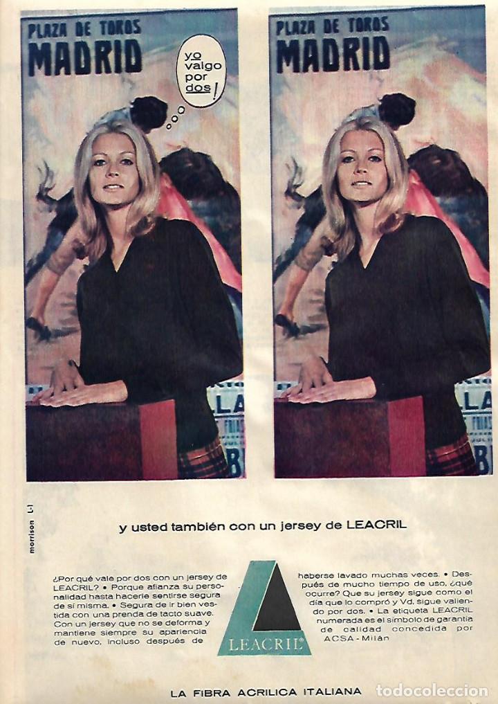 Sammelleidenschaft Papier: A&Ntilde;O 1963 RECORTE PRENSA PUBLICIDAD JERSEY LEACRIL FIBRA ACRILICA ITALIANA