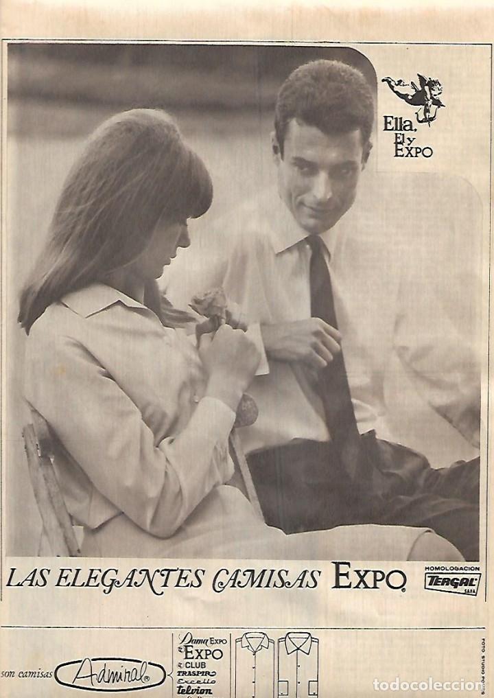 Collectionnisme: A&Ntilde;O 1963 RECORTE PRENSA PUBLICIDAD ELEGANTES CAMISAS CAMISA EXPO