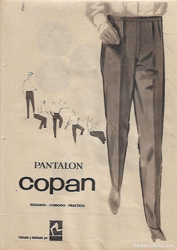 Sammelleidenschaft Papier: A&Ntilde;O 1963 RECORTE PRENSA PUBLICIDAD PANTALON COPAN