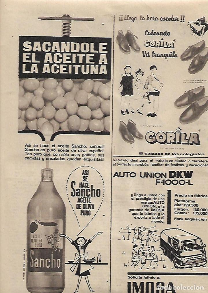 Coleccionismo: A&Ntilde;O 1963 RECORTE PRENSA PUBLICIDAD SANCHO ACEITE PURO DE OLIVA CORDOBA