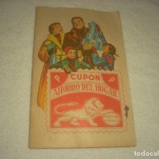 Coleccionismo: CUPON AHORRO DEL HOGAR . COMPLETA.. Lote 128327243