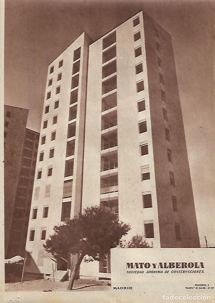 Collezionismo: A&Ntilde;O 1960 RECORTE PRENSA PUBLICIDAD MATO Y ALBEROLA SOCIEDAD ANONIMA DE CONSTRUCCIONES PISOS
