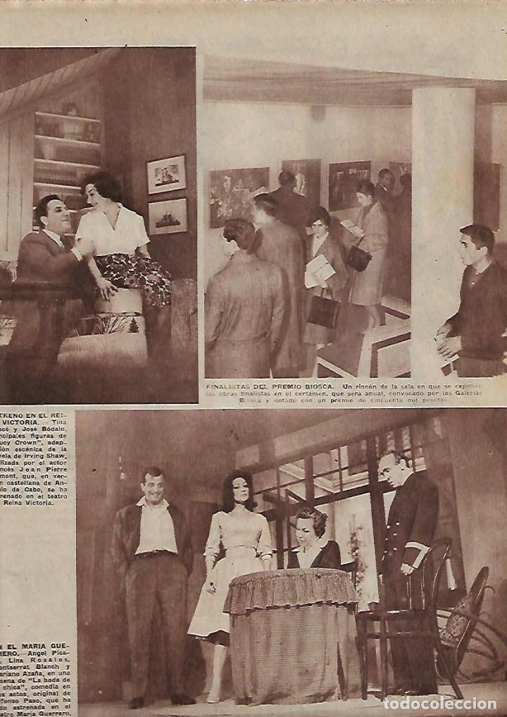 Sammelleidenschaft Papier: A&Ntilde;O 1960 RECORTE PRENSA GALERIA BIOSCA FINALISTAS PREMIO BIOSCA PINTURA
