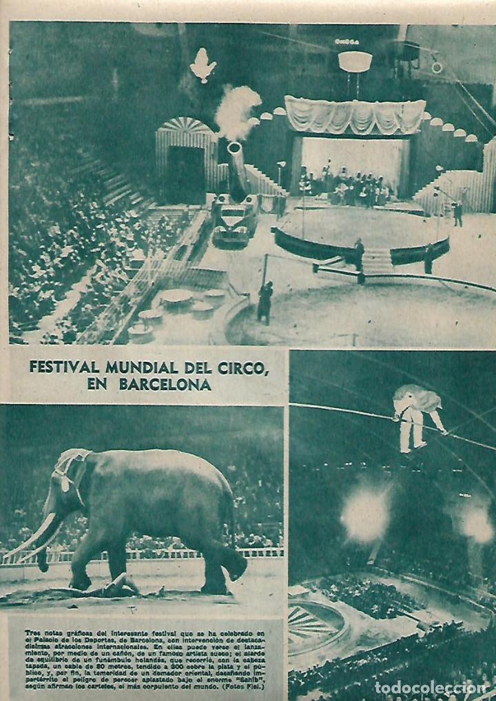 Collecting paper: A&Ntilde;O 1960 RECORTE PRENSA FESTIVAL MUNDIAL DEL CIRCO EN BARCELONA PALACIO DE LOS DEPORTES