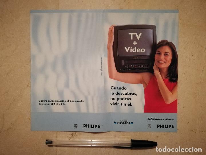 Coleccionismo: FOLLETO PUBLICIDAD ORIGINAL - PHILIPS COMBI - ALBUM - TV VIDEO