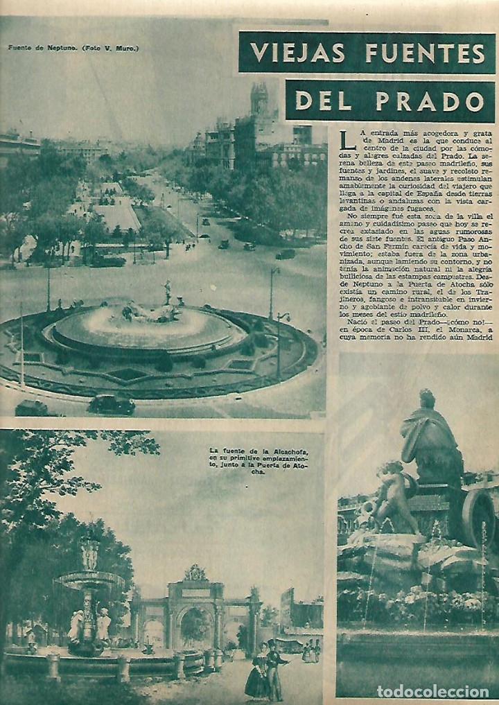 Collectionnisme: A&Ntilde;O 1958 VIEJAS FUENTES DEL PRADO CIBELES NEPTUNO DE LA ALCACHOFA APOLO MADRID FOTOS ANTIGUAS