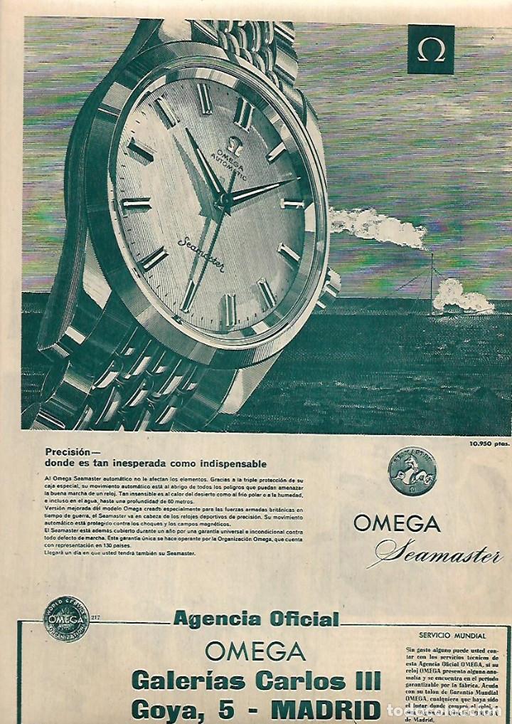 Collezionismo: A&Ntilde;O 1958 RECORTE PRENSA PUBLICIDAD RELOJ OMEGA