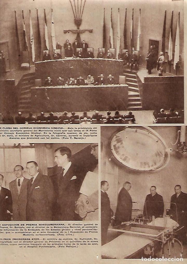 Collezionismo: A&Ntilde;O 1957 RECORTE PRENSA PRISION CARCEL INAGURACION CLINICA HOSPITAL PENITENCIARIO QUIROFANO