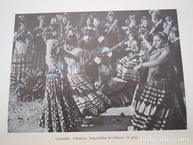 Coleccionismo: GRANADA EL ALBAICIN GITANAS BAILANDO LAMINA HUECOGRABADO A&Ntilde;OS 20