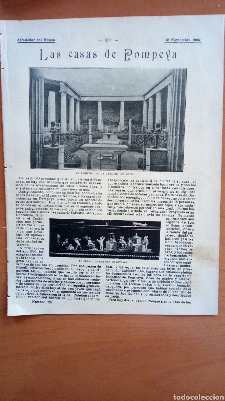 Coleccionismo: Alrededor del Mundo. Las casas de Pompeya.