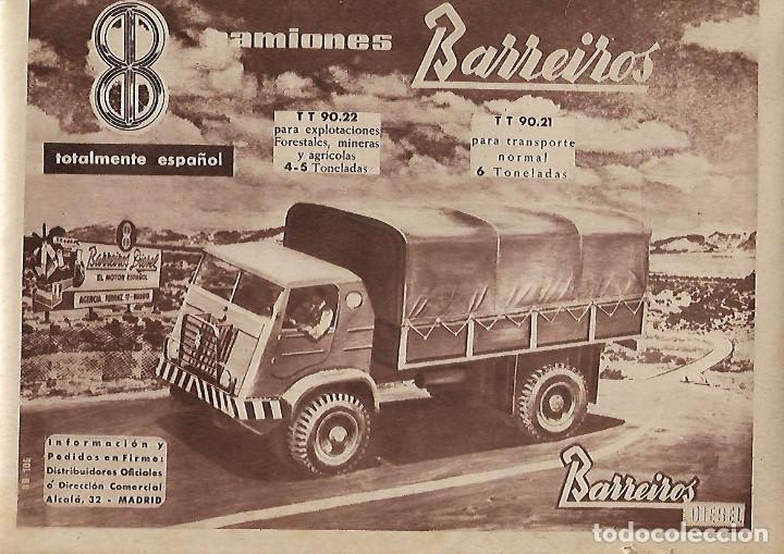 Collectionnisme: A&Ntilde;O 1958 RECORTE PRENSA PUBLICIDAD CAMION CAMIONES BARREIROS TRANSPORTE