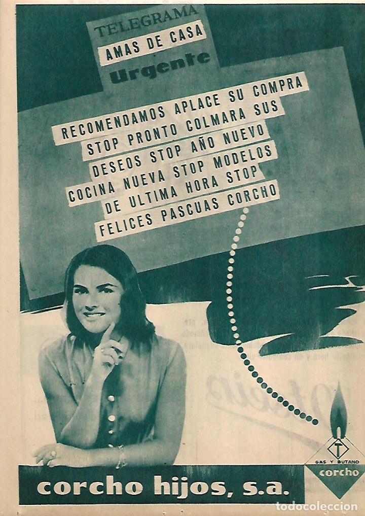 Coleccionismo: A&Ntilde;O 1958 RECORTE PRENSA PUBLICIDAD CORCHO HIJOS  GAS Y BUTANO