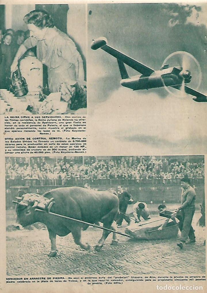 Collectionnisme: A&Ntilde;O 1958 RECORTE PRENSA TOLOSA ARRASTRE DE PIEDRA VENCEDOR BUEY PROBALARI SHANDRE DE AIZA