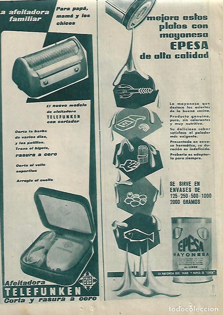 Coleccionismo: A&Ntilde;O 1958 RECORTE PRENSA PUBLICIDAD MAYONESA EPESA ALIMENTACION