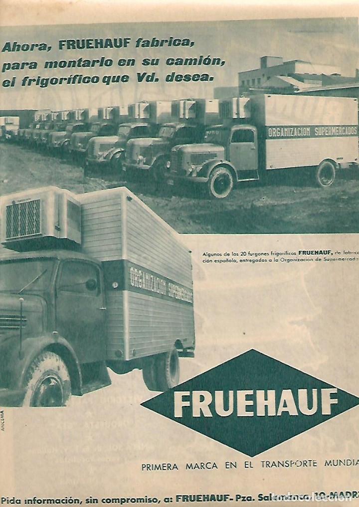 Collecting paper: A&Ntilde;O 1958 RECORTE PRENSA PUBLICIDAD CAMION TRANSPORTE FRUEHAUF