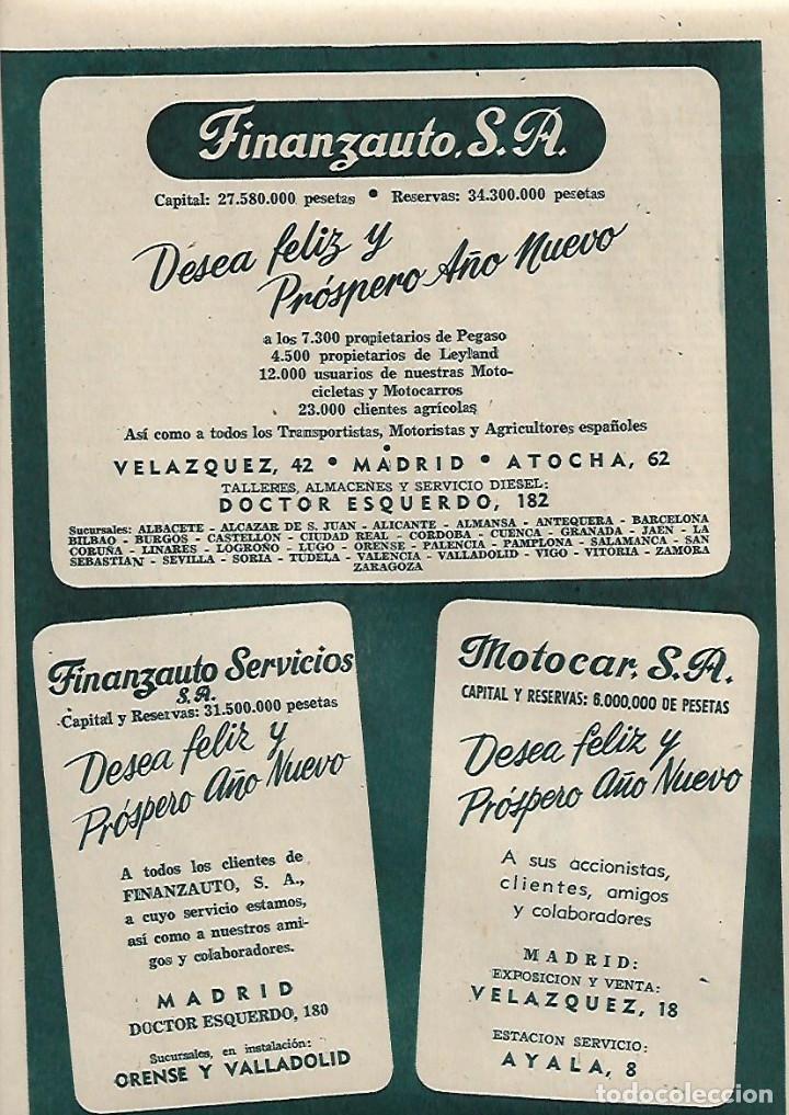 Collectionnisme: A&Ntilde;O 1958 RECORTE PRENSA PUBLICIDAD FINANZAUTO MOTOCAR FELICITACION DE NAVIDAD