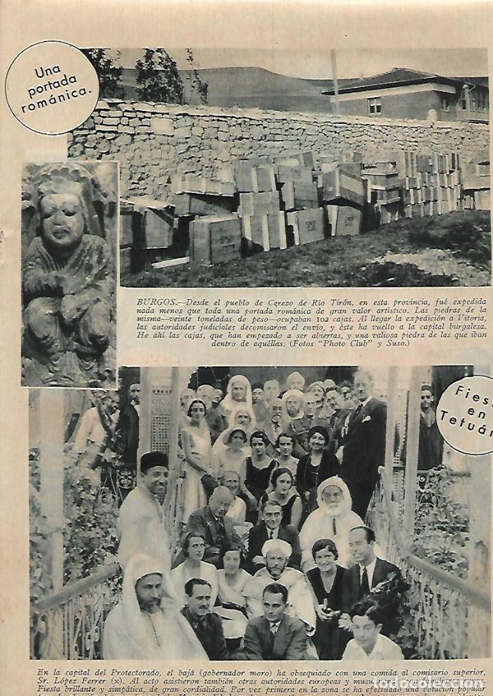 Collezionismo: A&Ntilde;O 1931 RECORTE PRENSA PORTADA ROMANICA ROMANICO GRAN VALOR CEREZO DE RIA TIRON BURGOS