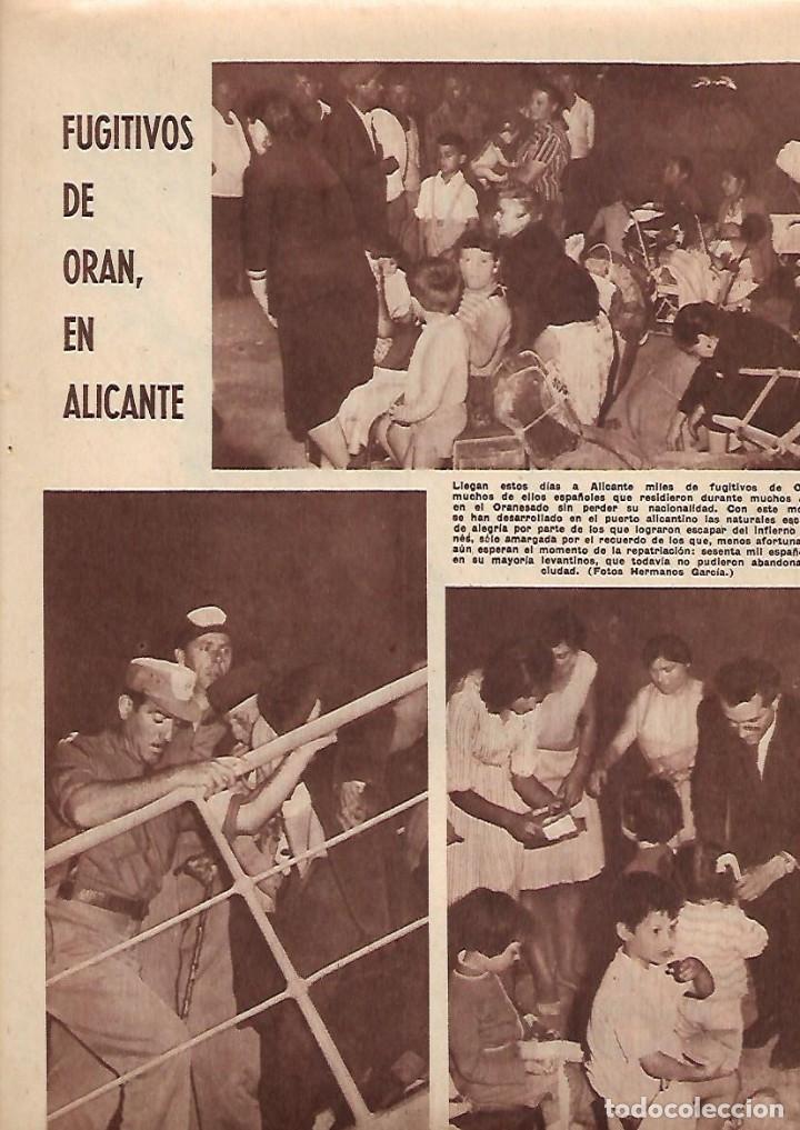 Collecting paper: A&Ntilde;O 1962 RECORTE PRENSA FUGITIVOS DE ORAN EN ALICANTE NI&Ntilde;OS EXILIO REPATRIADOS