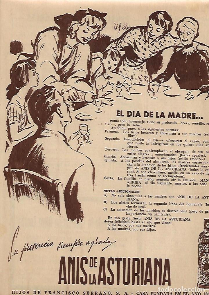 Collecting paper: A&Ntilde;O 1958 RECORTE PRENSA PUBLICIDAD BEBIDAS ANIS DE LA ASTURIANA HIJOS FRANCISCO SERRANO