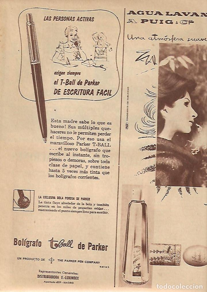 Coleccionismo: A&Ntilde;O 1960 RECORTE PRENSA PUBLICIDAD BOLIGRAFO T BALL PARKER AGUA LAVANDA PUIG