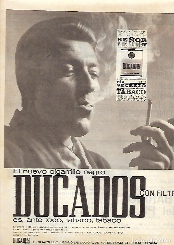 Coleccionismo: A&Ntilde;O 1963 RECORTE PRENSA PUBLICIDAD TABACO DUCADOS CIGARRILLO NEGRO FUMAR